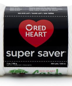 RED HEART Super Saver Yarn. White